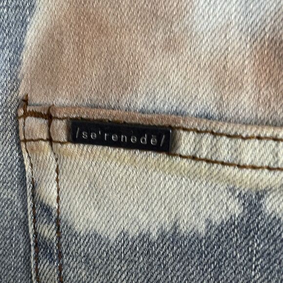 Serenede Mens 34 Jeans Distressed Skinny Denim Streetwear Stretch - Picture 6 of 6